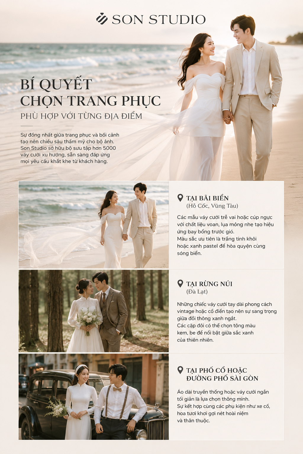 Bí quyết chọn trang phục phù hợp với từng địa điểm