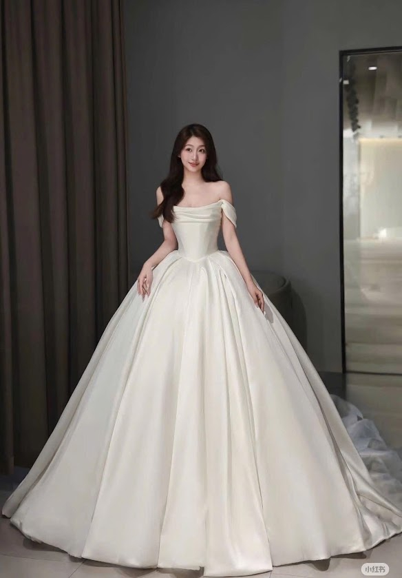 váy cưới chất liệu satin váy cưới chất liệu satin