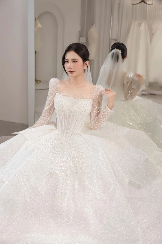 váy cưới che bắp tay to váy cưới che bắp tay to