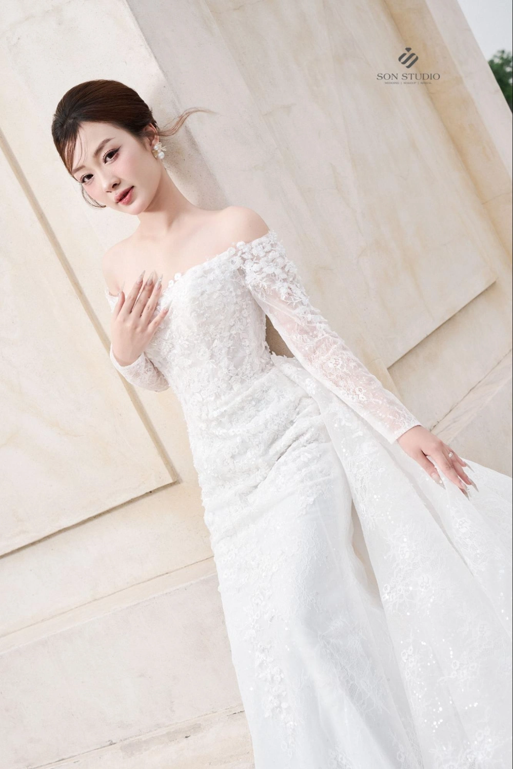 Top 30+ Mẫu Váy Cưới Có Tay Đẹp Sang Trọng